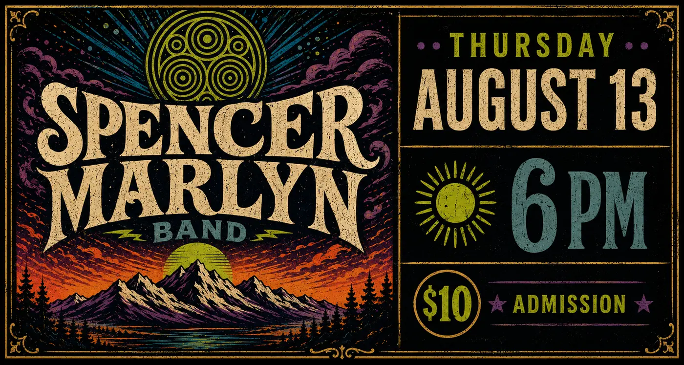 Spencer Marlyn Band live at Floating Lotus Brewery on August 13, 2026
