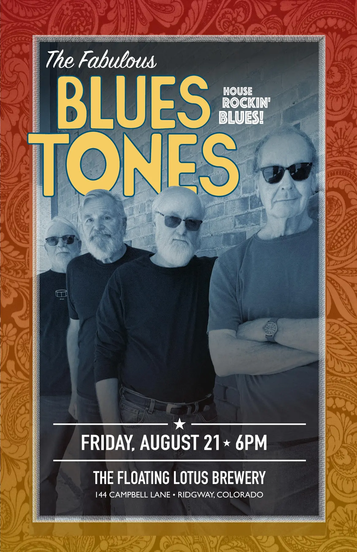 The Fabulous Blues Tones event poster