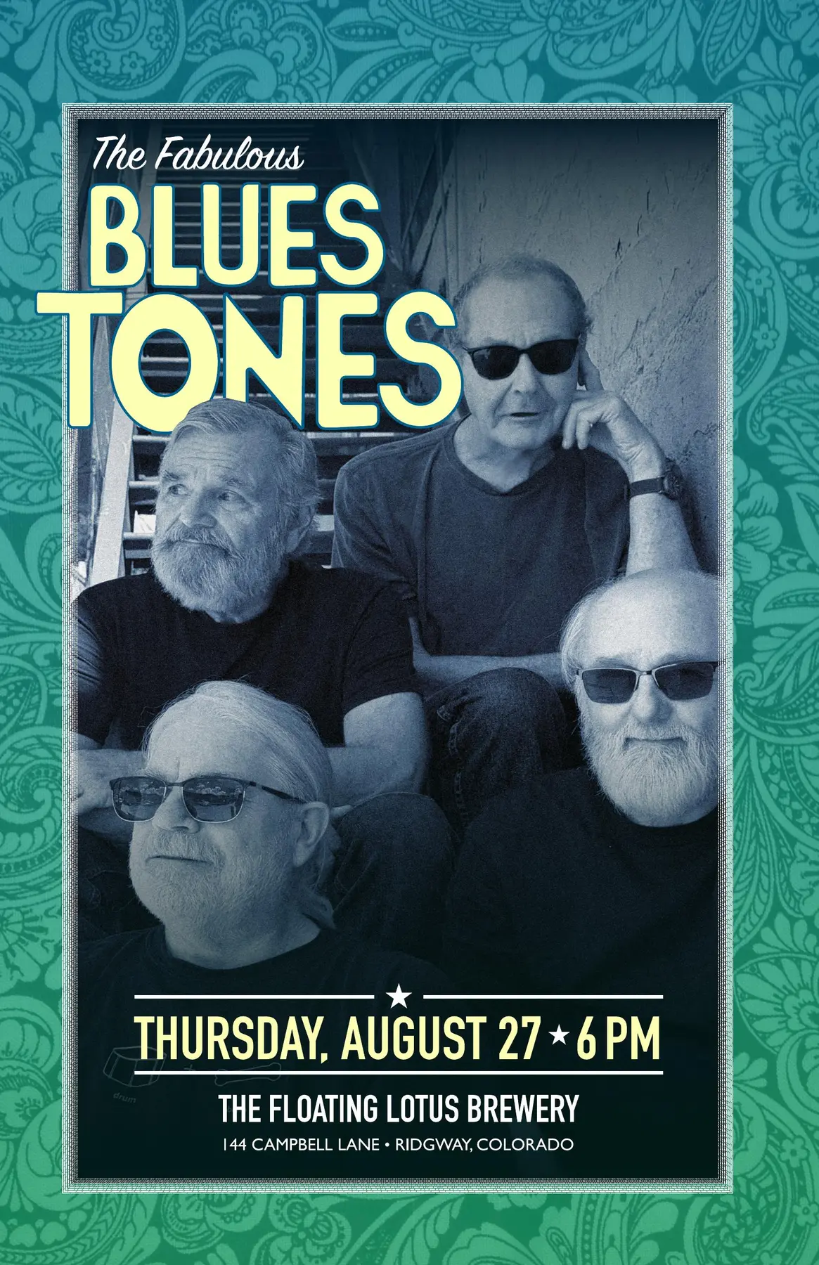 The Fabulous Blues Tones event poster