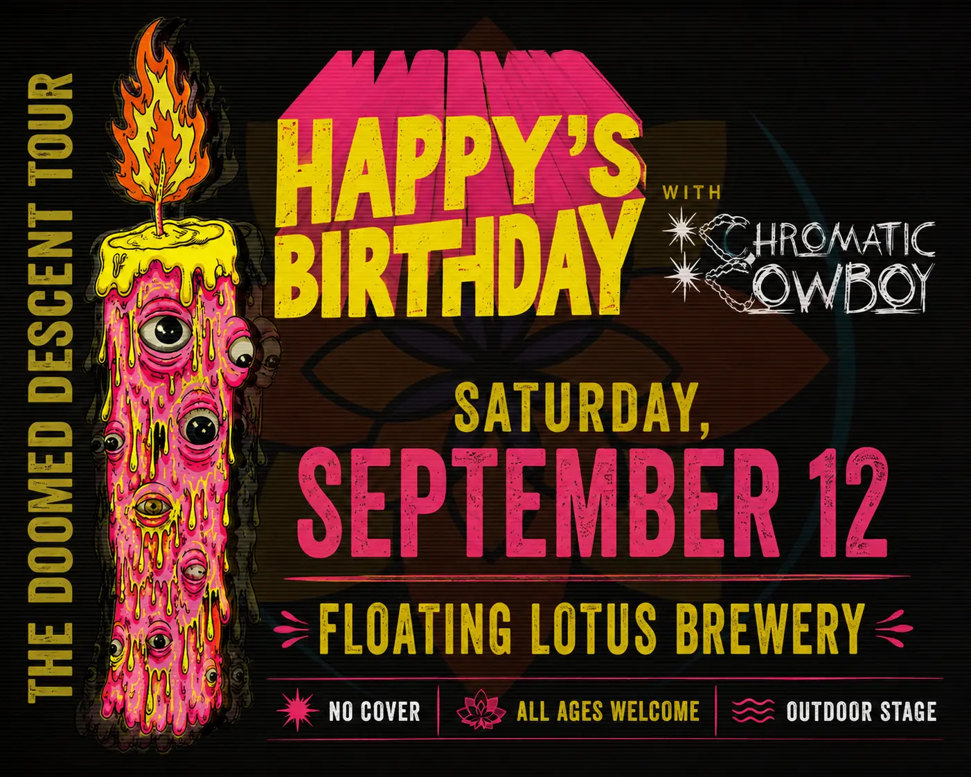 Happy’s Birthday event poster