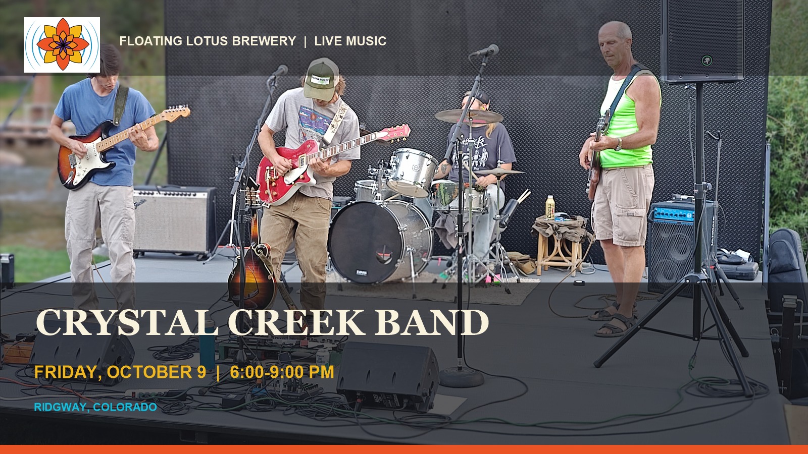 Crystal Creek Band event poster