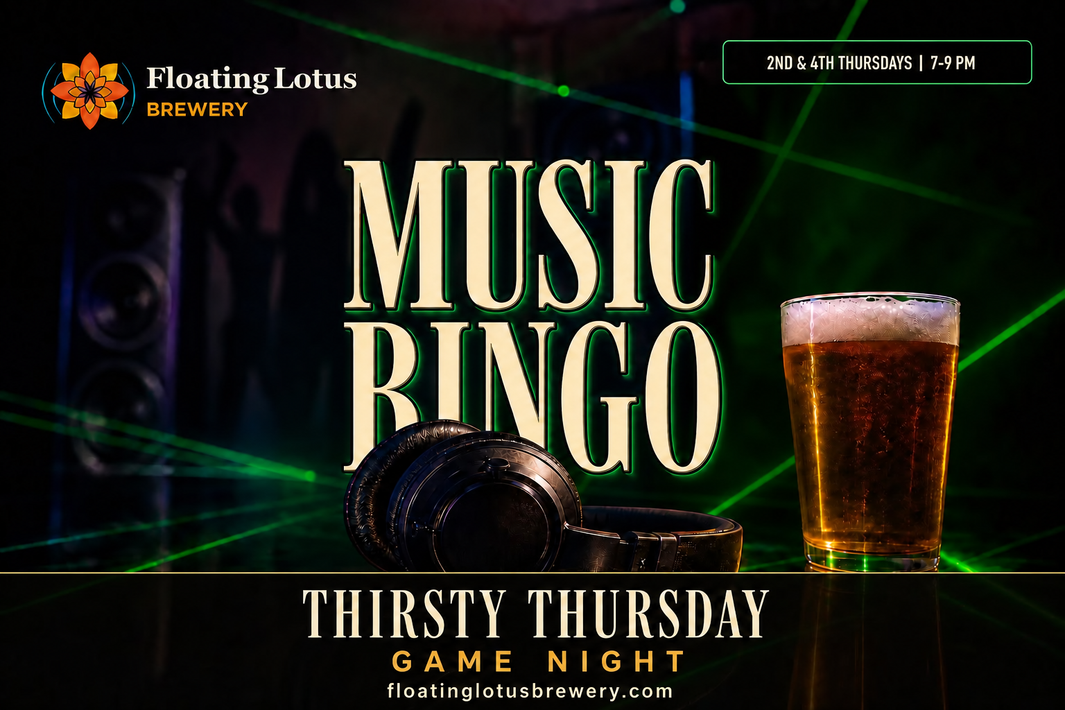 Music Bingo event poster